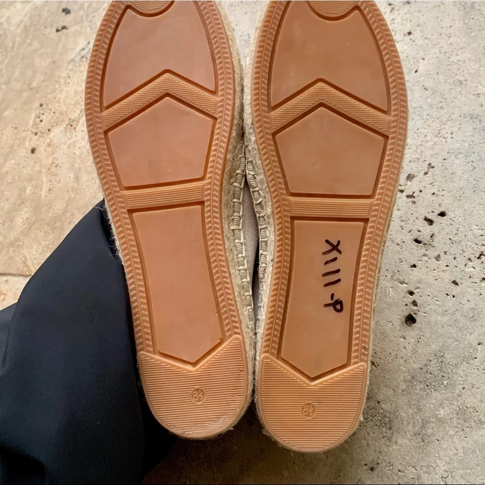 Rebecca Minkoff Suede Rockstud Espadrille Flat 8.5